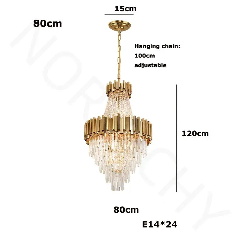 Lustre Suspension Staircase Luxury Chandelier ChandeliersLife®