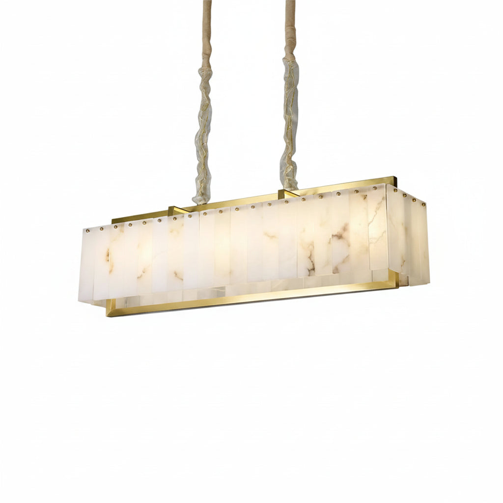 New Square Natural Marble Chandeliers ChandeliersLife®