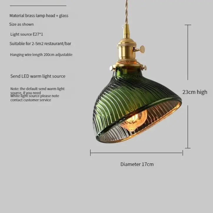 Scandinavian Green Glass Pendant Lights ChandeliersLife®