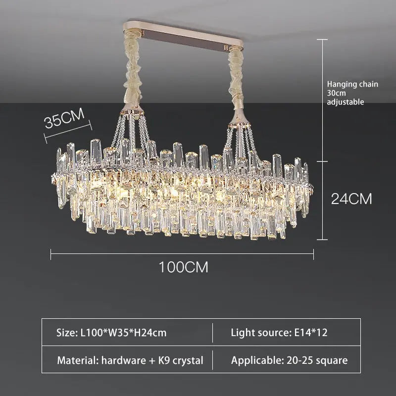 New Modern Light Crystal Chandelier ChandeliersLife®