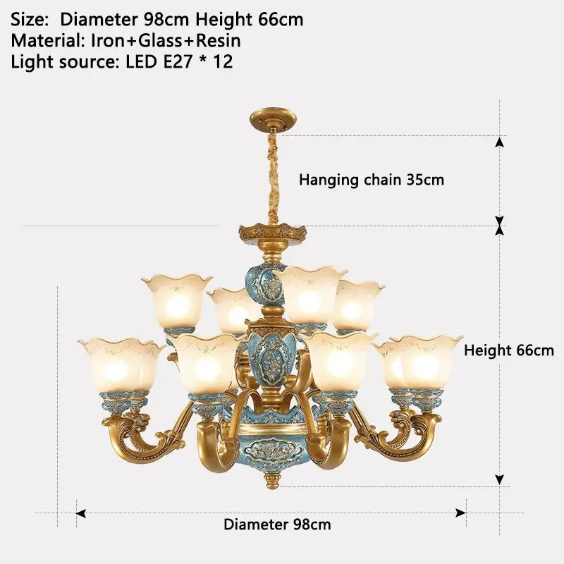 European Chandelier Mid Century Modern Lighting