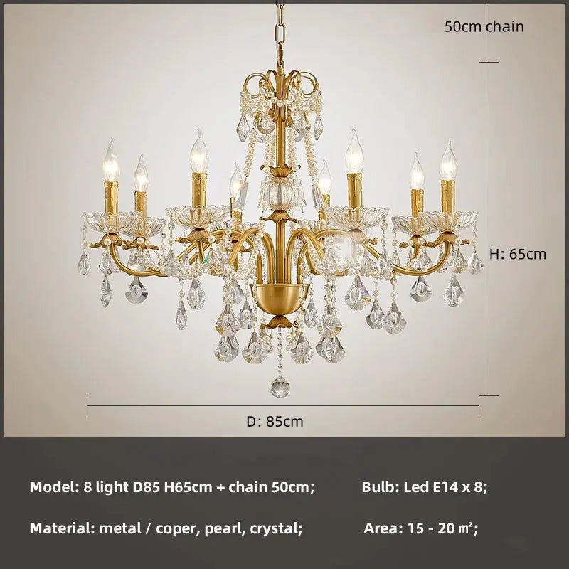 French Luxury Candle Chandelier ChandeliersLife®