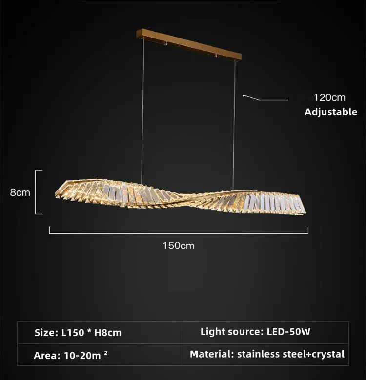 One Spiral Luxury Chandelier ChandeliersLife®