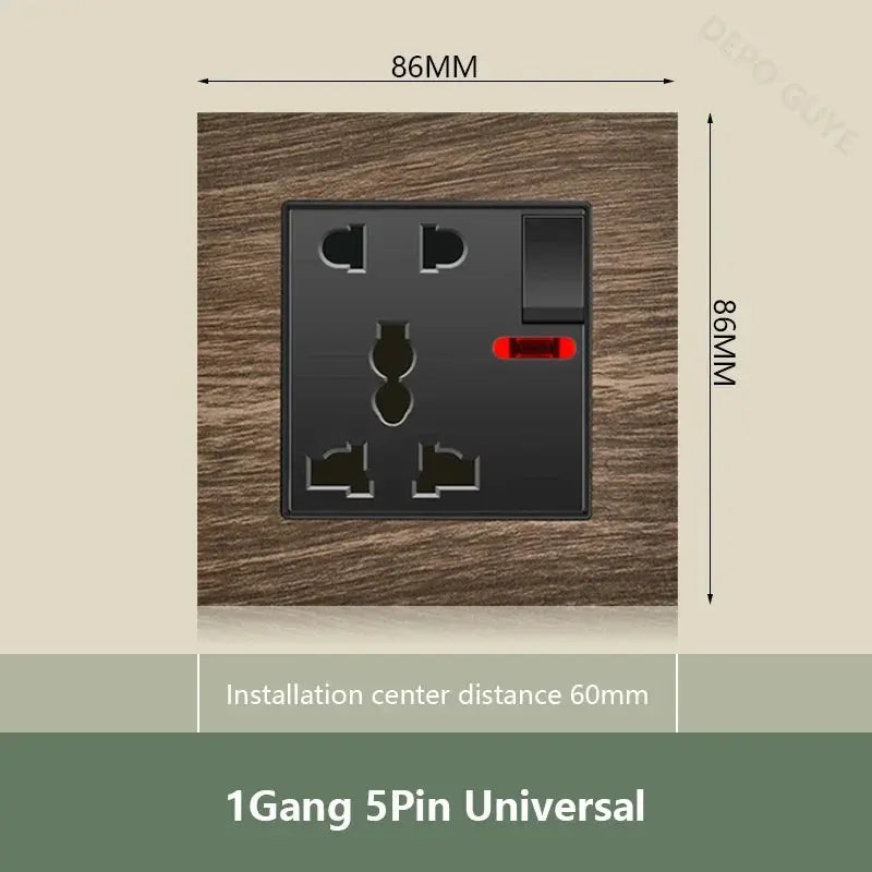 UK Wall Electrical Outlet with USB Charger ChandeliersLife®