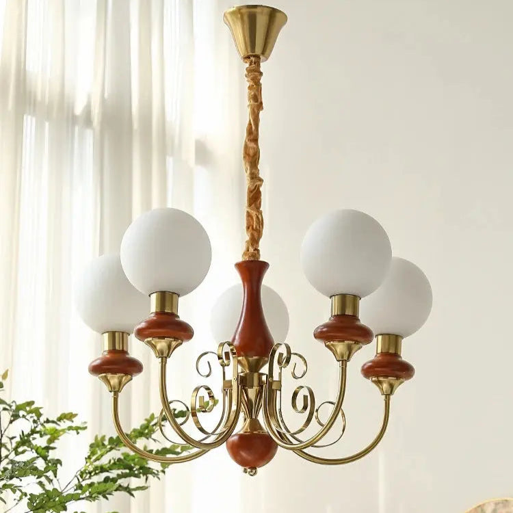 Nordic Retro Pastoral Cream Style Chandelier Bedroom Living Room Dining Room Ceiling Chandelier French Homestay LED Chandelier ChandeliersLife®