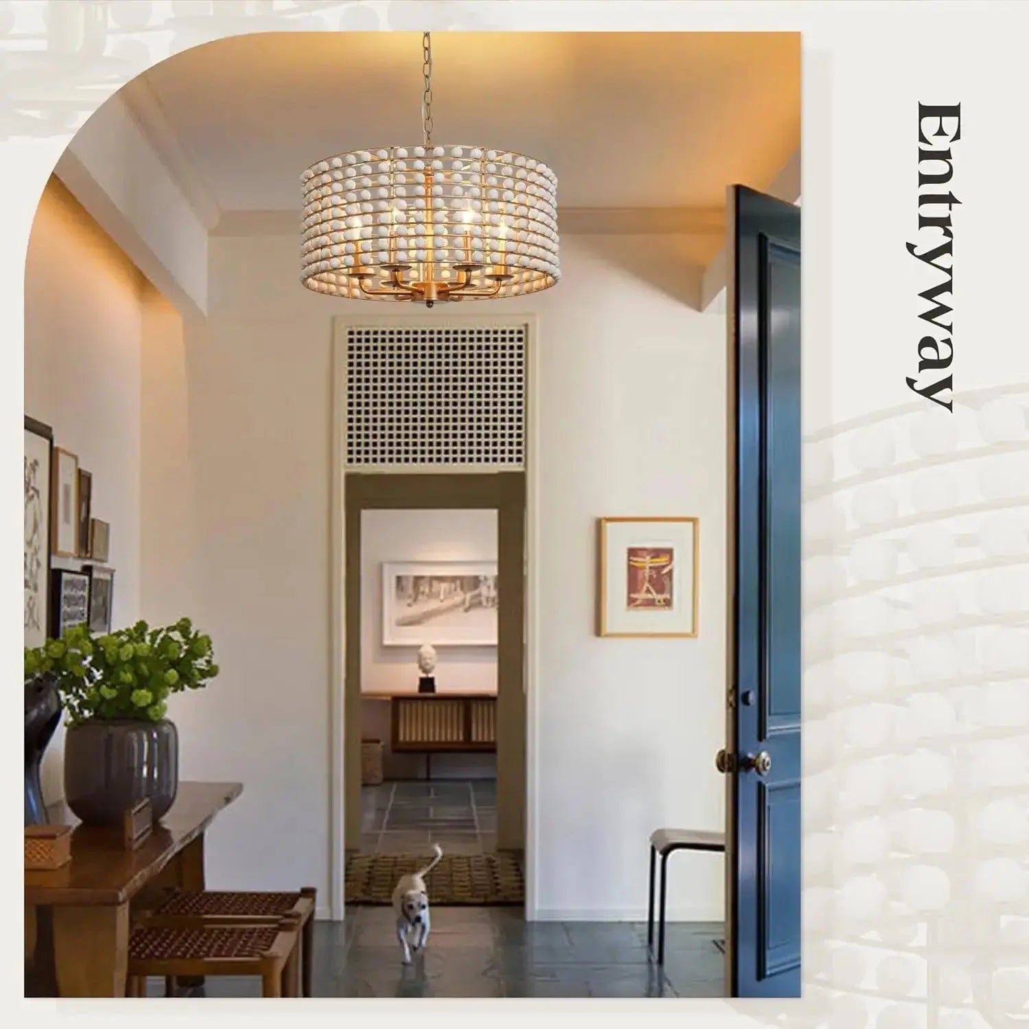 Boho Wood Farmhouse Chandelier ChandeliersLife®