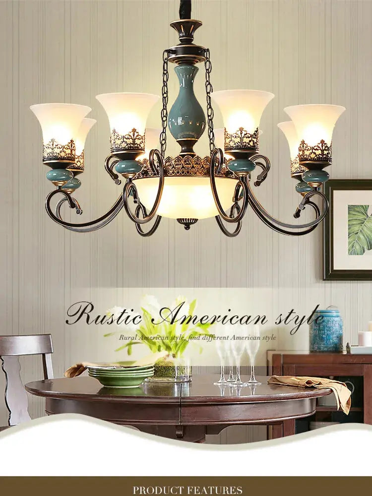 Retro Ceramic Chandelier ChandeliersLife®