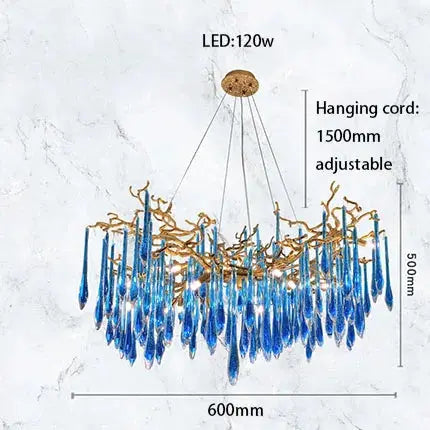 Luxury Royal Blue Crystal Lighting ChandeliersLife®