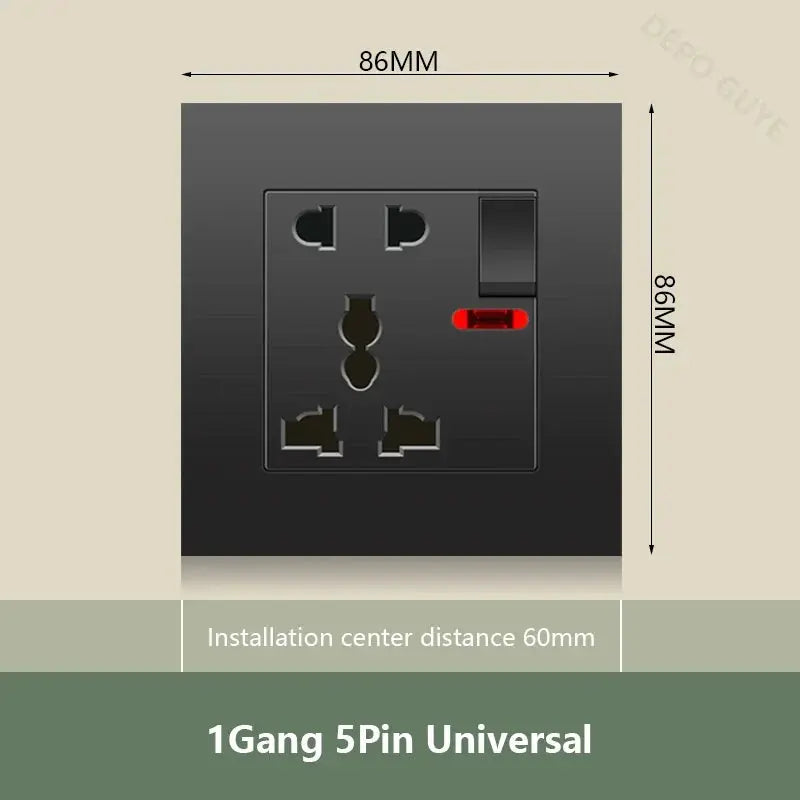 UK Wall Electrical Outlet with USB Charger ChandeliersLife®