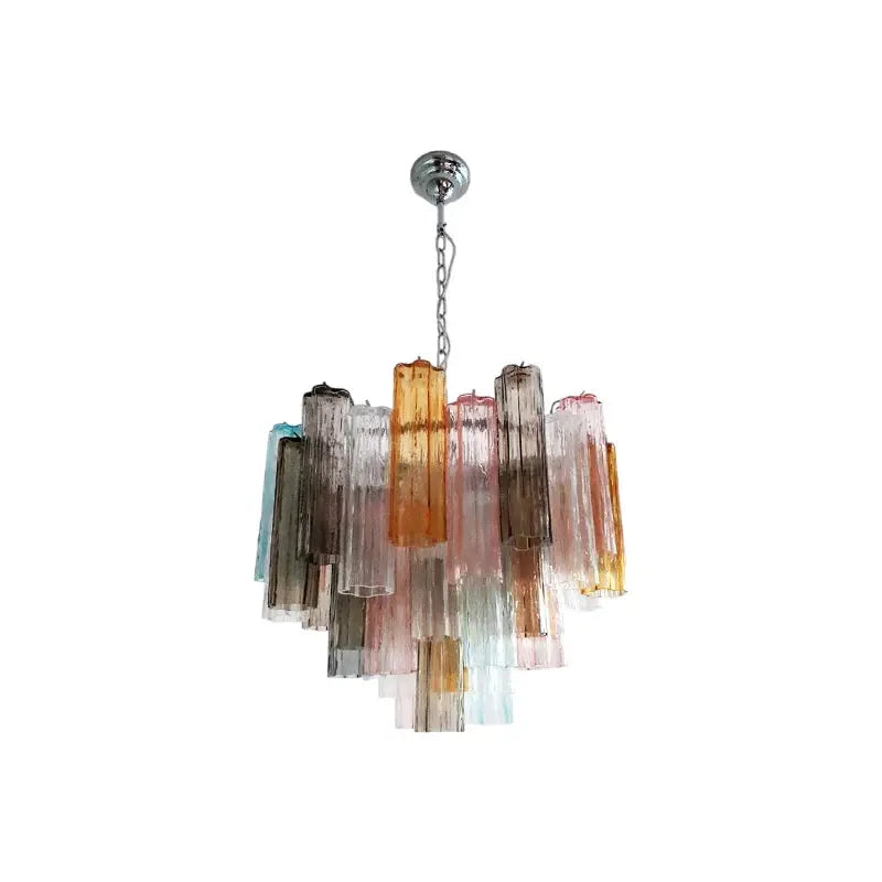 2026 New Trend Murano Collection Glass Art Dimmable LED Chandelier Hanging Lamp Suspension Luminaire Lampen For Living Room