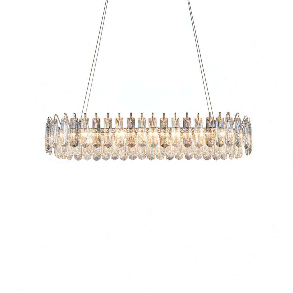 Crystal Modern Gold Straight Lustre ChandeliersLife®