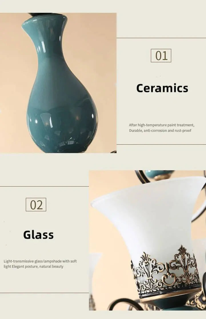 Retro Ceramic Chandelier ChandeliersLife®