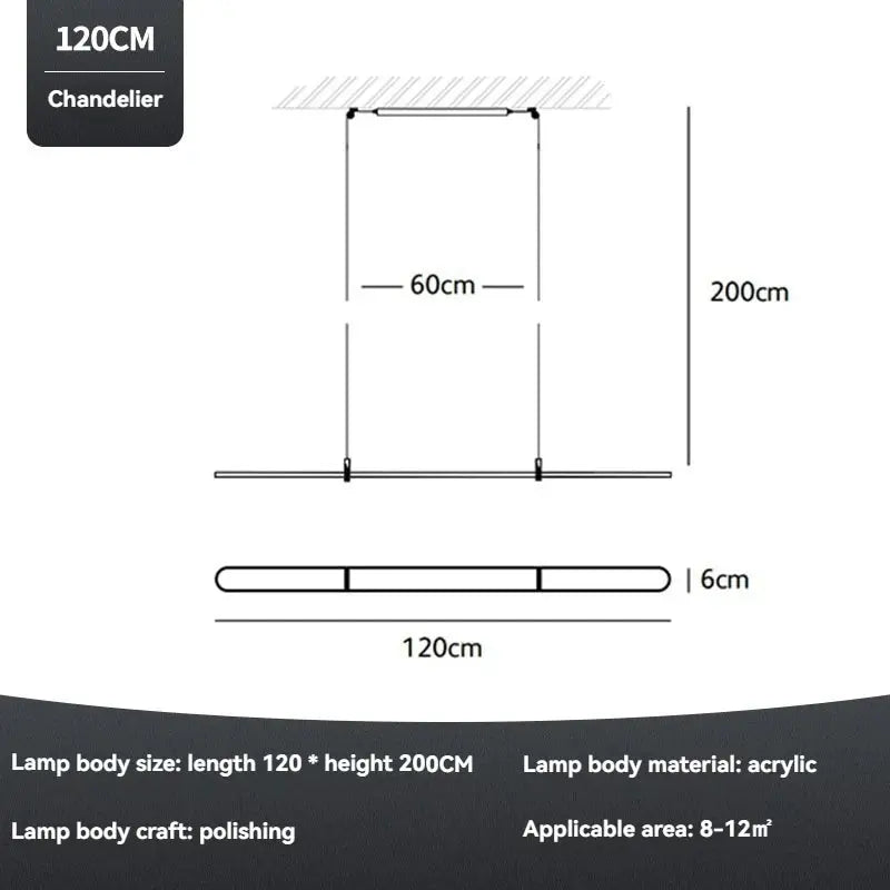 Long Strip Post Modern Lighting