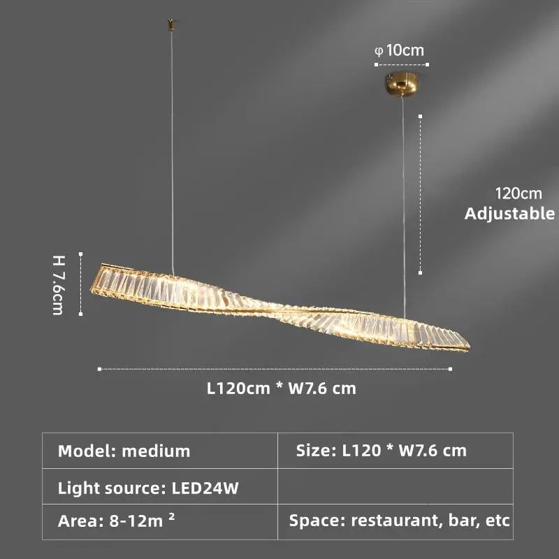 One Spiral Luxury Chandelier ChandeliersLife®