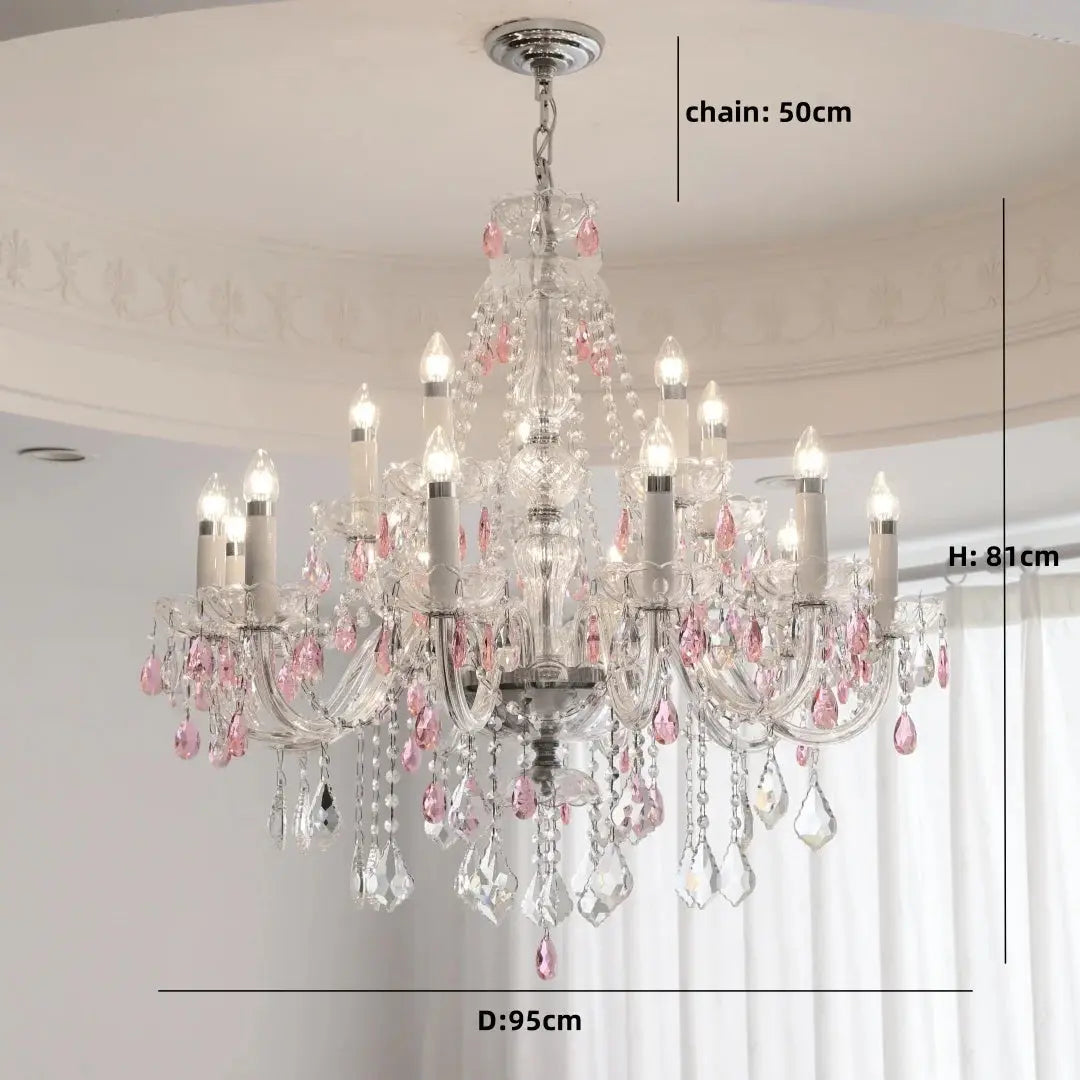 French Blue Crystal Chandelier ChandeliersLife®