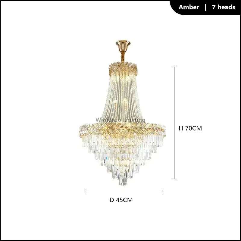 2023 Luxury Duplex Villa Crystal Chandelier ChandeliersLife®