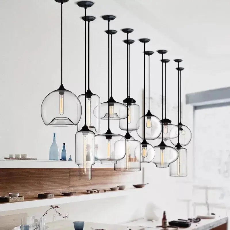 Clear Glass Pendant Light