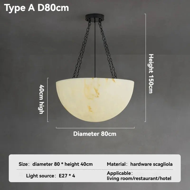 White Artistic Marble Chandelier For Dining Room ChandeliersLife®