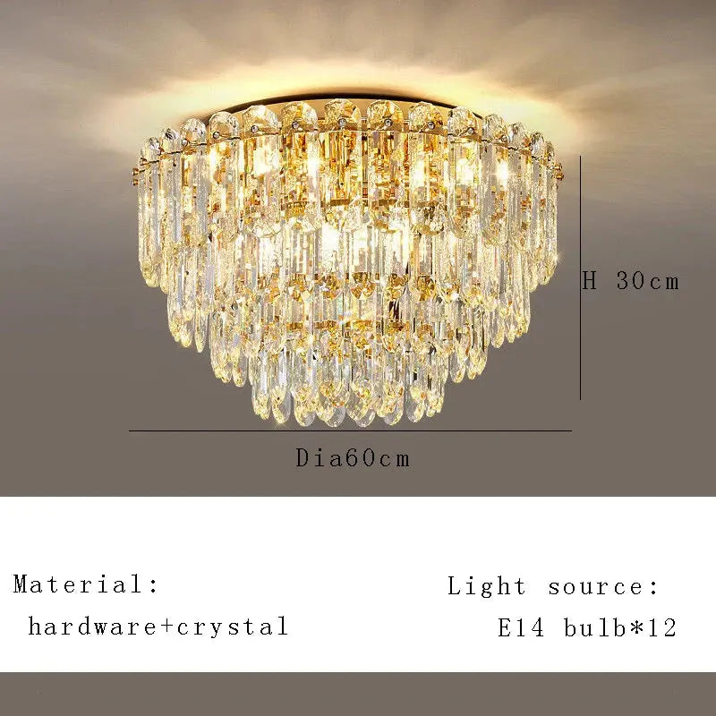 Nordic Modern Crystal Elegant Elegant Ceiling Light ChandeliersLife®
