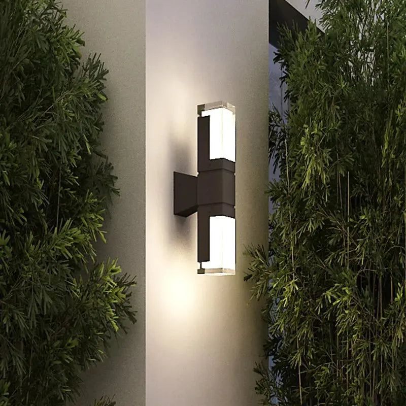 Indoor and outdoor terraces, gardens, exterior walls, courtyards, balconies, modern minimalist waterproof LED wall lights ChandeliersLife®