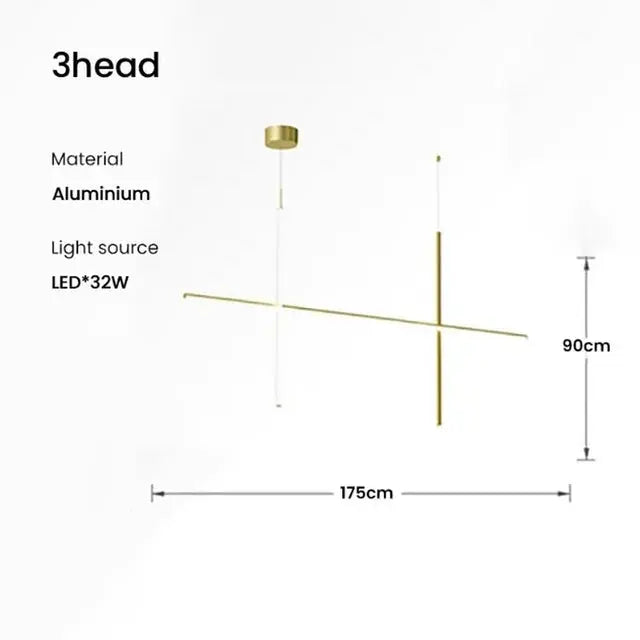 Nordic Minimalist Italian Tube Chandeliers - ChandeliersLife®