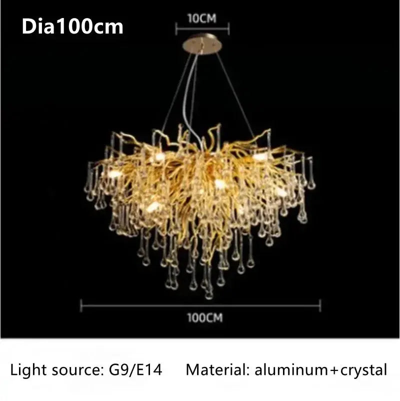 Unique Luxury Crystal Ceiling Chandelier ChandeliersLife®