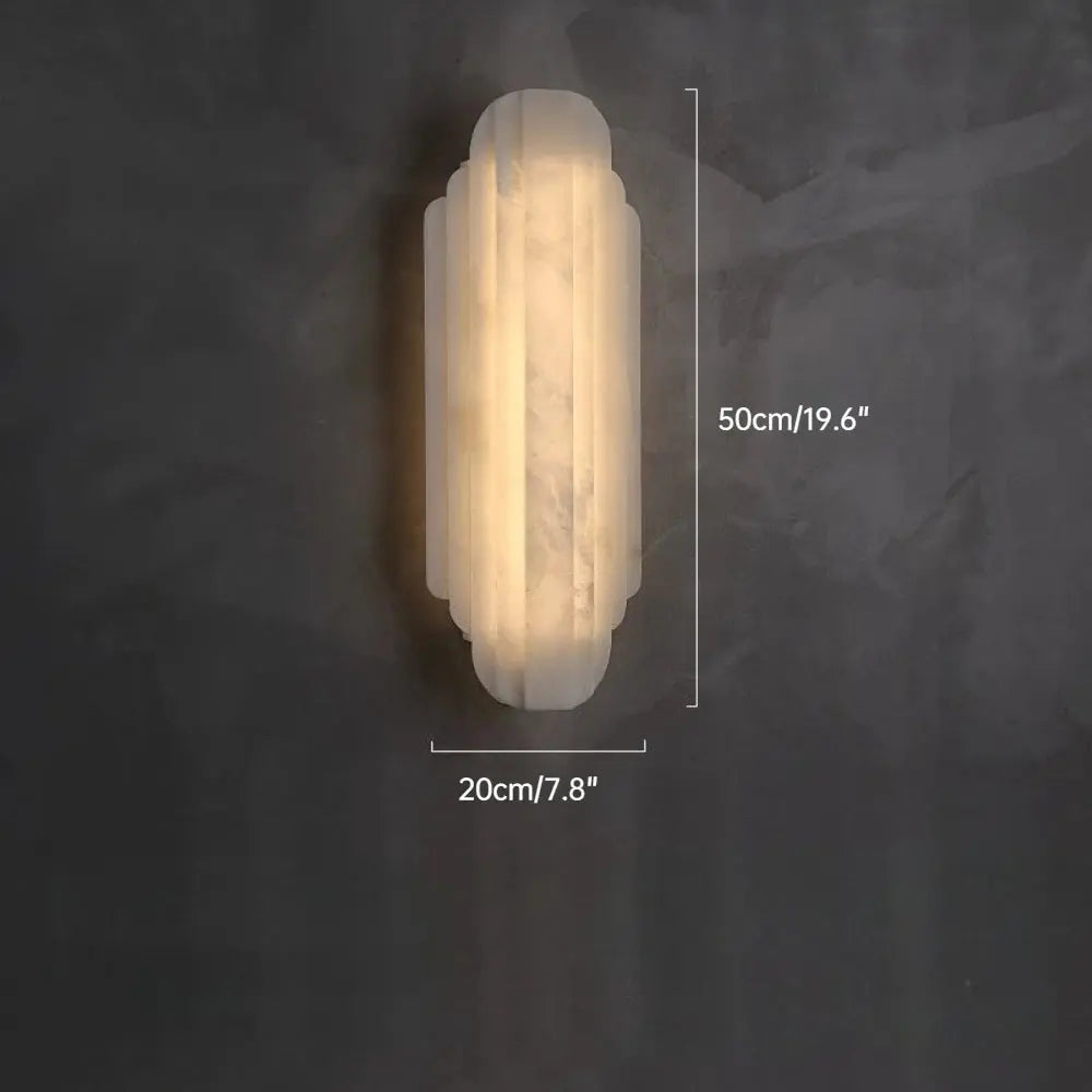 Avelisse Natural Marble Bedside Wall Lamp