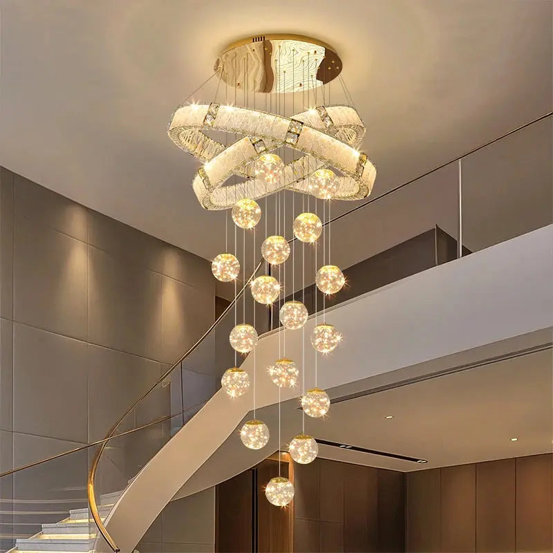Modern Home Decor Led Staircase Chandeliers ChandeliersLife®