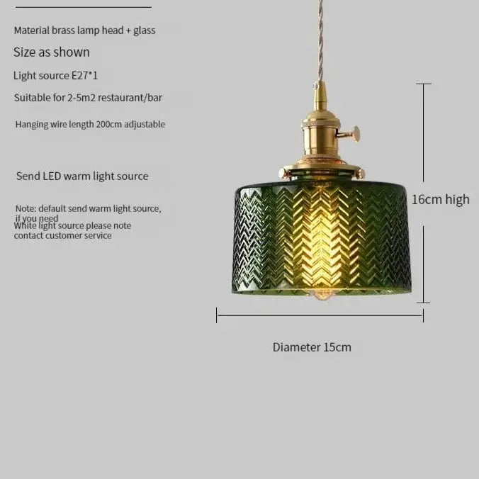 Scandinavian Green Glass Pendant Lights ChandeliersLife®