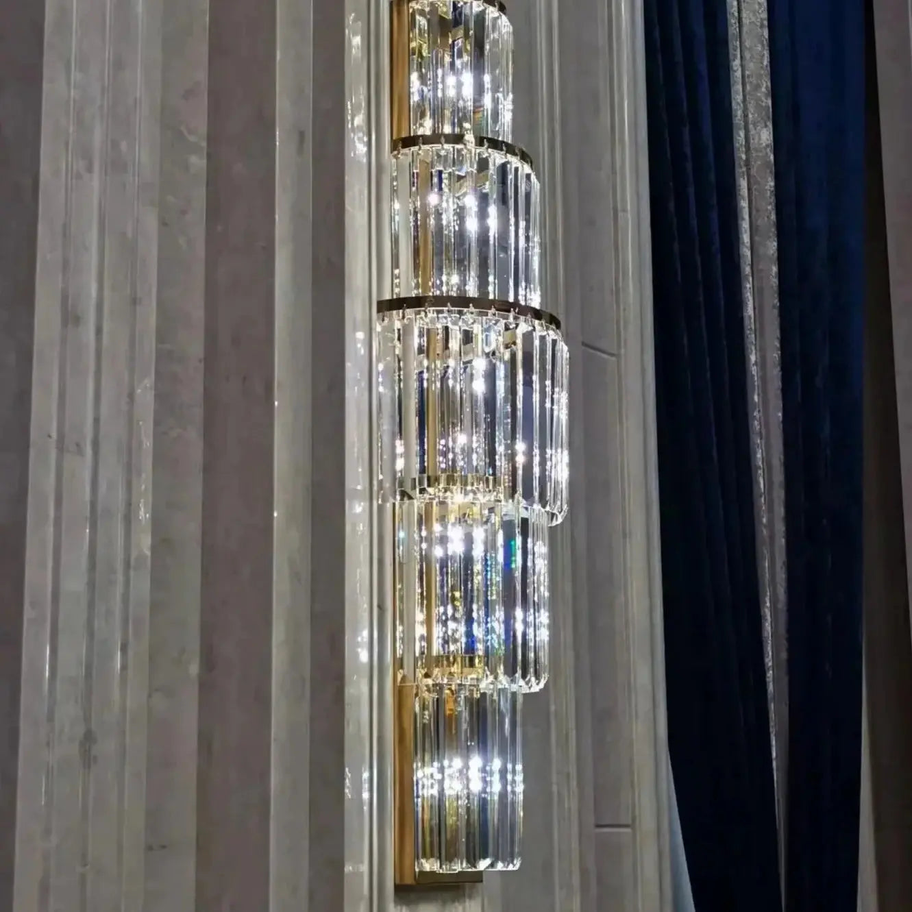 Luxury Hotel Lobby Crystal Large Wall Lamp ChandeliersLife®