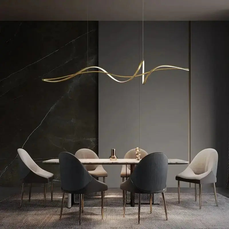 Ribbon Shape Design Dining Island LED Chandelier ChandeliersLife®