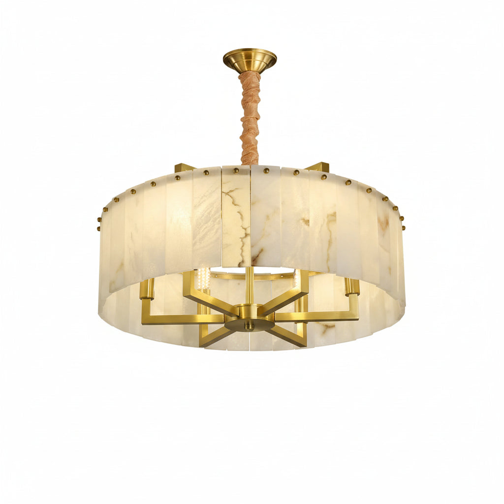 New Round Natural Marble Chandeliers ChandeliersLife®