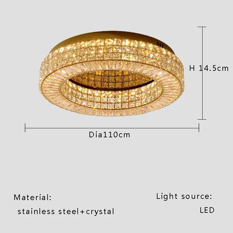 Modern Two Tier Crystal Luxury Ceiling Lights