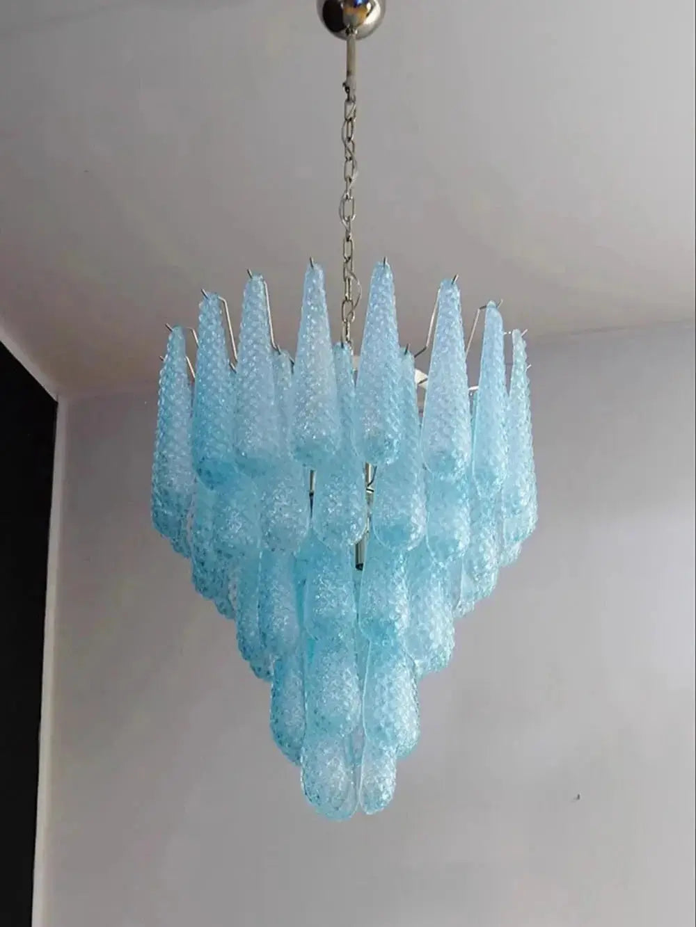 Glass Leaf Wall Light