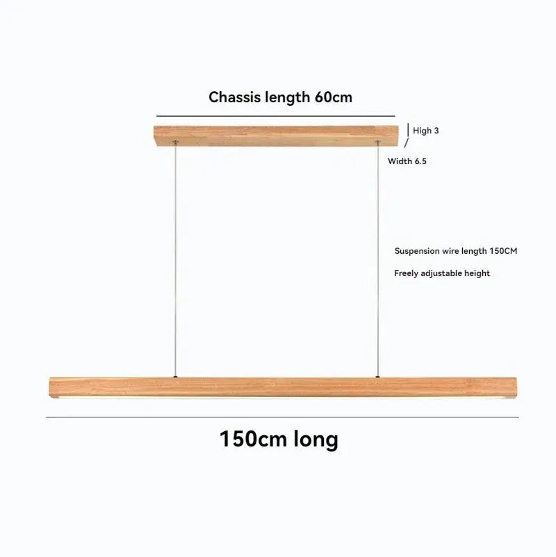 Long Strip Custom Wooden Fixtures ChandeliersLife®