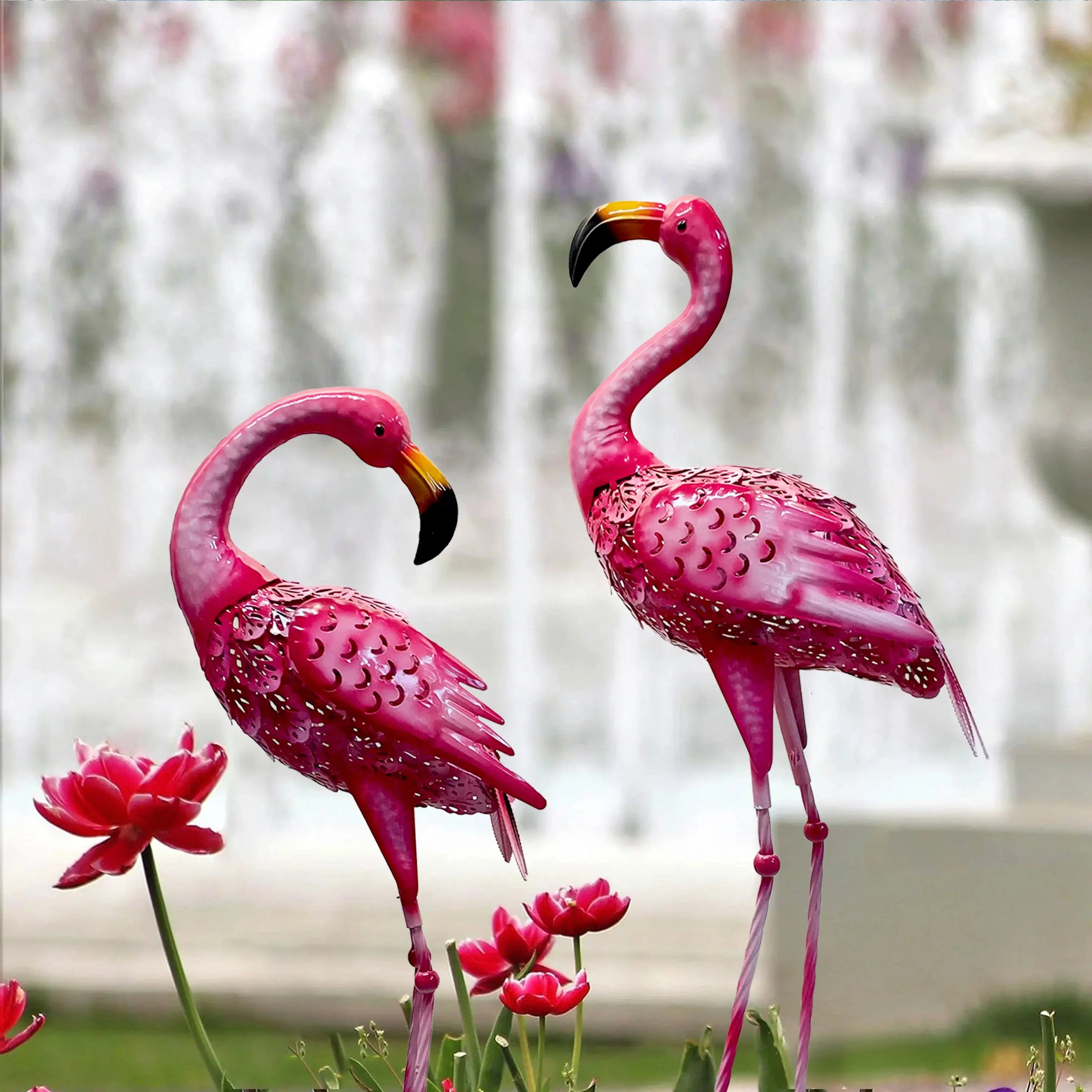 Garden Pink Flamingo Statue ChandeliersLife®