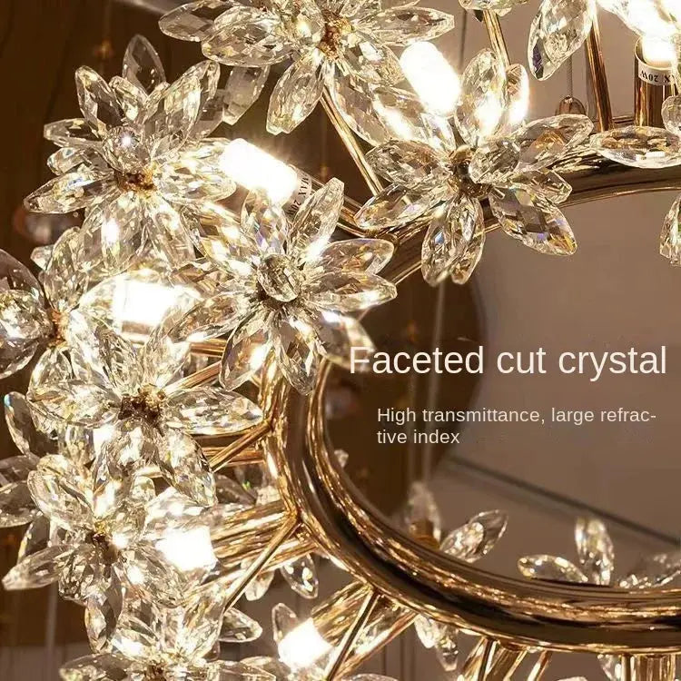 Designer Scandinavian Crystal Chandelier
