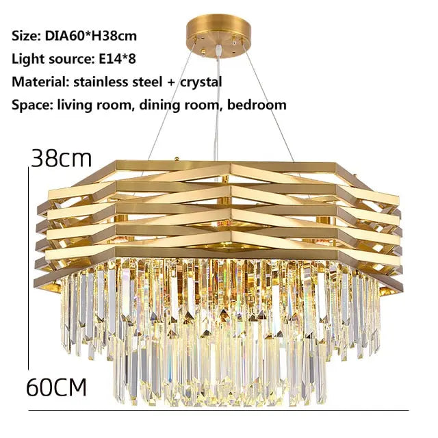 Modern Crystal Hanging Chandeliers Fixture ChandeliersLife®