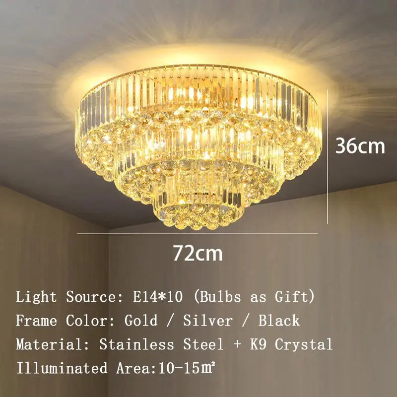 Luxury Crystal Classical Ceiling Light Fixtures ChandeliersLife®