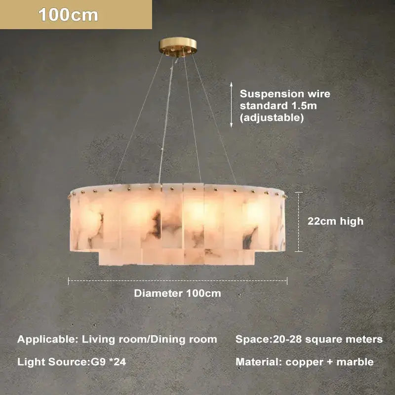 Luxury Nordic Natural Marble Chandelier ChandeliersLife®