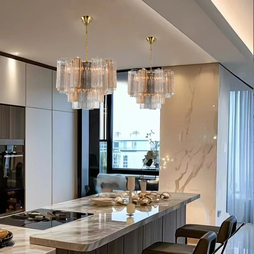 Decorative ceiling light featuring an organic shell-like silhouette