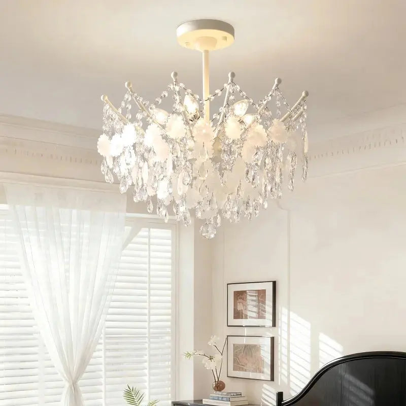 French Vintage Blue Crystal Lamp ChandeliersLife®