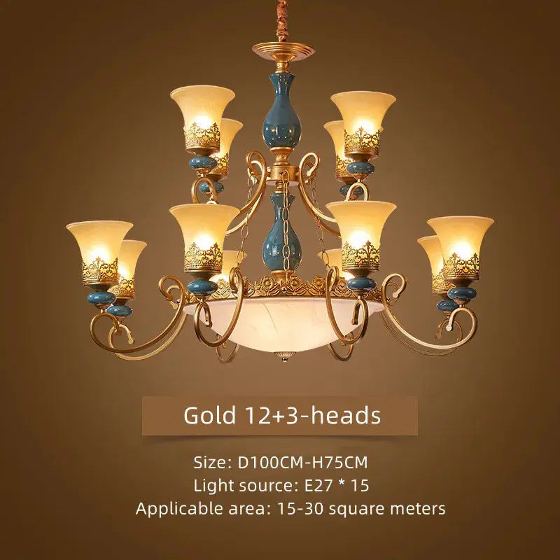 Retro Ceramic Chandelier ChandeliersLife®