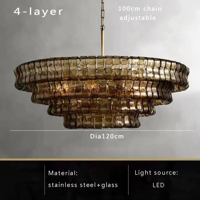 2026 Luxury Glass Dining Room Chandelier