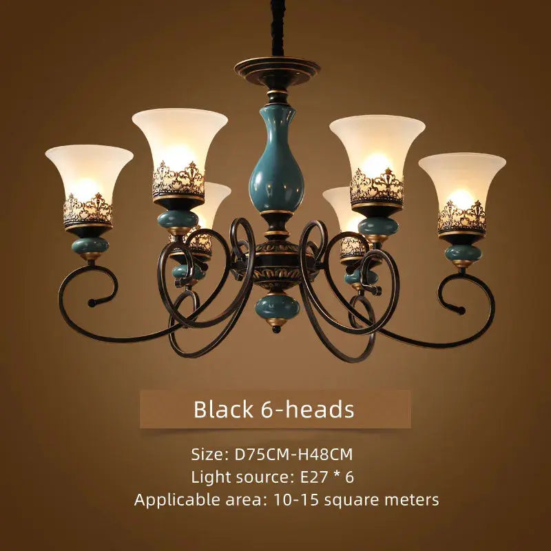 Retro Ceramic Chandelier ChandeliersLife®