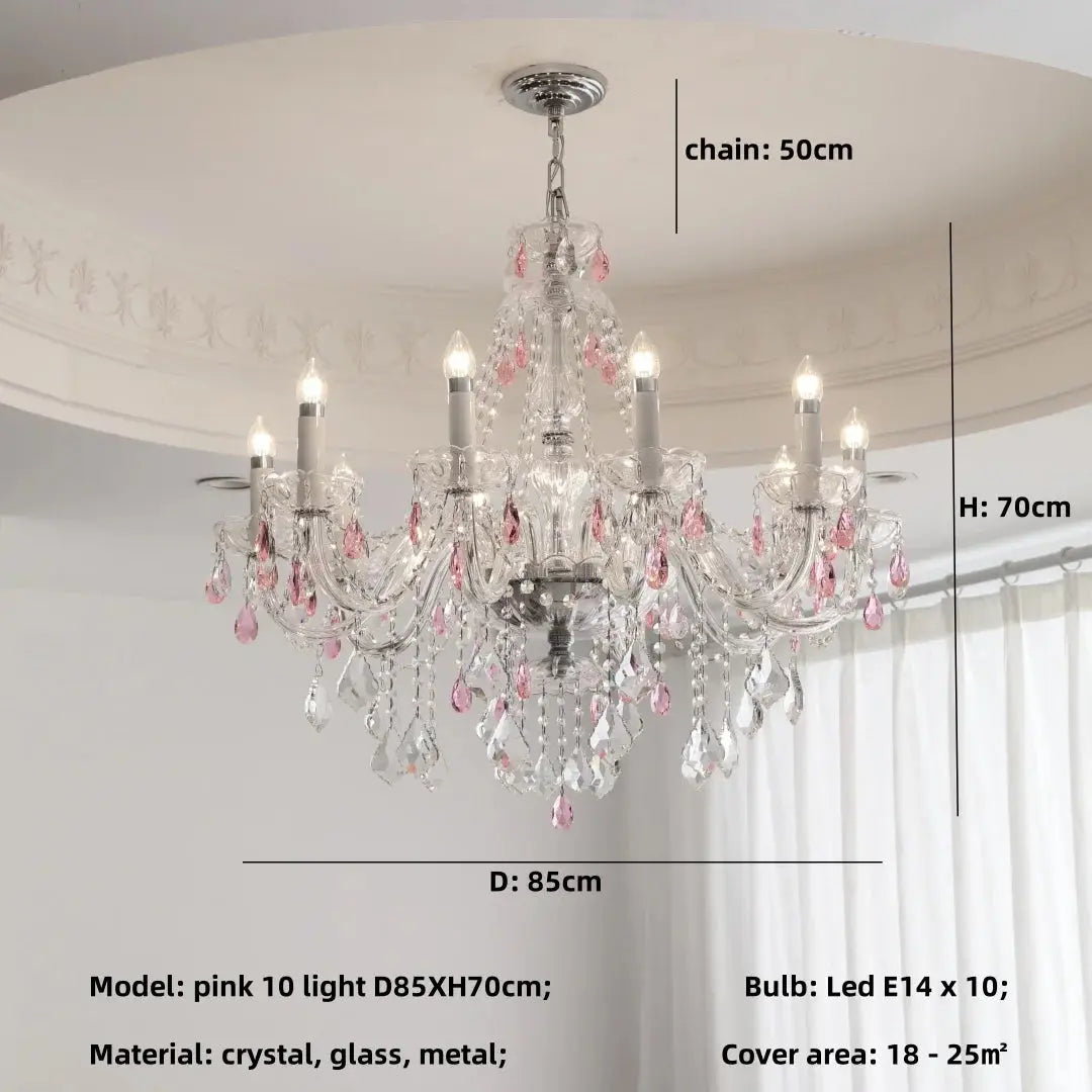 French Blue Crystal Chandelier ChandeliersLife®