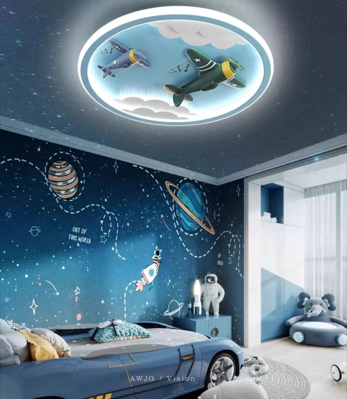 Dreamscape Full Spectrum Kids LED Ceiling Light – alternate product view 3