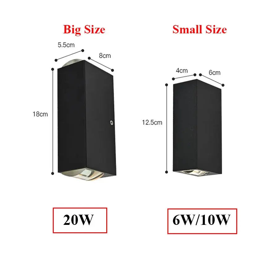 Waterproof LED Up Down Garden Wall Light ChandeliersLife®