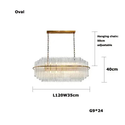 Crystal Designer Oval Round Chandelier ChandeliersLife®