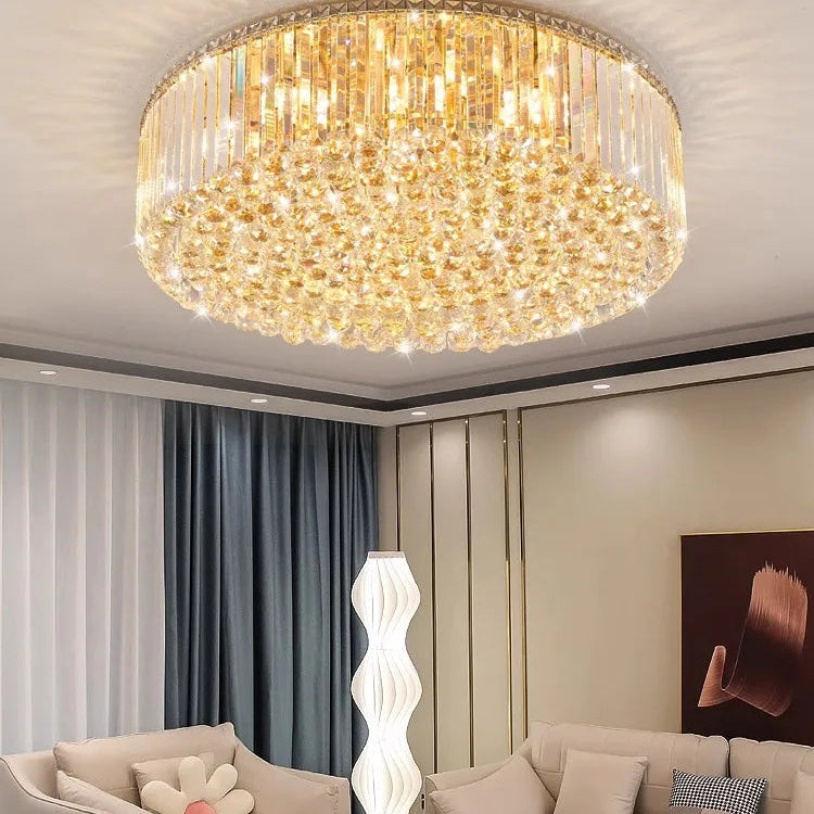 Modern Round Crystal Fixture